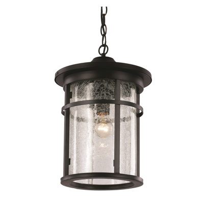 Trans Globe Lighting 40386 BK Avalon 16" Outdoor Black Transitional Hanging Lantern
